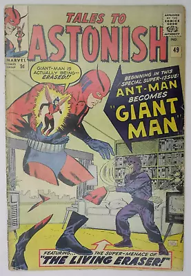Buy Tales To Astonish #49 1st Giant Man Marvel Comics (1964) • 116.99£