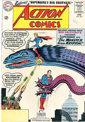 Buy Action Comics   # 303    VERY FINE     Aug. 1963   Date Stamp On Cvr  See Photos • 59.27£