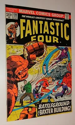Buy Fantastic Four #130 Frightful Four Thundra Medusa Vf/vf+ 1973 • 27.02£