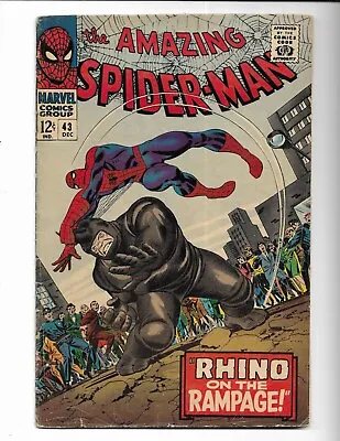 Buy Amazing Spider-man 43 - Vg+ 4.5 - 1st Full Appearance Of Mary Jane (1966) • 140.11£