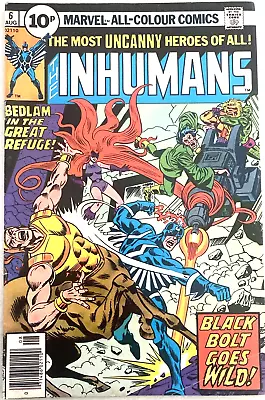 Buy Inhumans. # 6. 1st Series. August 1976.  Marvel Value Stamp Inside.  Vg/fn 5.0 • 4.49£