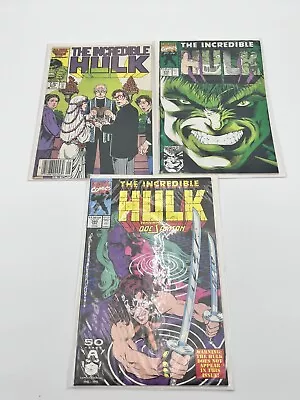 Buy Lot Of 3 Incredible Hulk #379,380,319 All Sleeved With Backs Good Condition • 12.35£