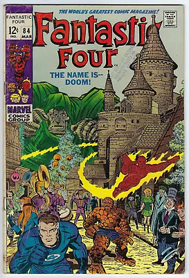 Buy Fantastic Four 84 (1969) VG/F 5.0 Kirby/Sinnott-a Doom Nick Fury Prisoner Homage • 20.49£