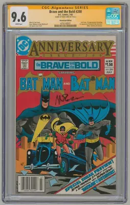 Buy Mike Barr SIGNED CGC SS 9.6 Brave & The Bold 200 Last Issue 1st Batman Outsiders • 207.87£