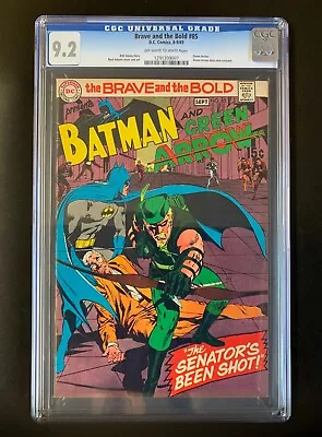 Buy BRAVE AND THE BOLD #85 CGC 9.2 -1st Green Arrow Costume/Neal Adams -EXCEL REGIST • 623.10£