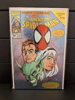 Buy AMAZING SPIDER-MAN #394 1994 Foil Cover Flipbook Newsstand NM Bag/Boarded • 6.42£
