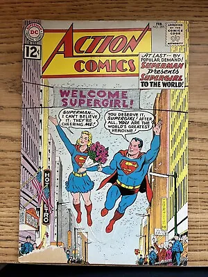 Buy Action Comics #285 1962 Supergirl Revealed To World John F. Kennedy Appearance! • 51.54£