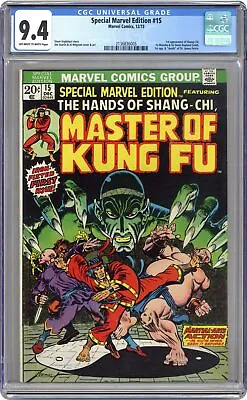 Buy Special Marvel Edition #15 CGC 9.4 1973 2136836005 1st App. Shang Chi • 642.57£