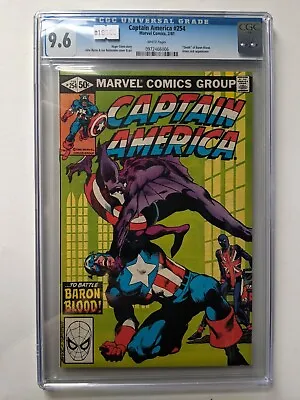 Buy Captain America #254 CGC Graded 9.6   Death  Of Baron Blood • 146.44£