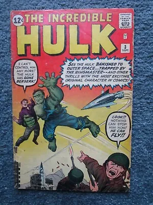 Buy 1962 The Incredible Hulk Issue #3 Comic Book-Complete • 520.40£