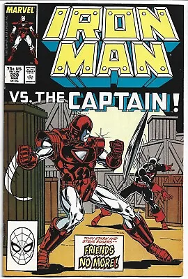 Buy Iron Man #228 - Iron Man VS Captain America, 1988, Marvel Comic • 7£