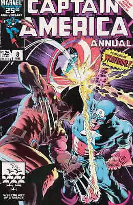Buy Captain America (1st Series) Annual #8 FN; Marvel | Wolverine Mike Zeck - We Com • 59.57£