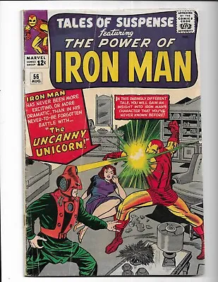 Buy Tales Of Suspense 56 - Vg- 3.5 - 1st Appearance Of Unicorn (1964) • 35.63£