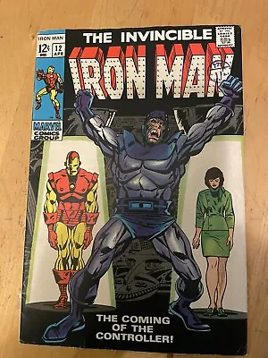 Buy Marvel Comics Silver-age Iron Man # 12 1969 First Appearance Of Controller 6.0-7 • 36.75£