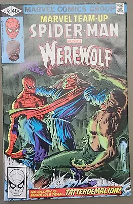 Buy MARVEL TEAM-UP #93 Spider-Man & WEREWOLF By Night From May 1980 In VF- Con.  • 7.93£