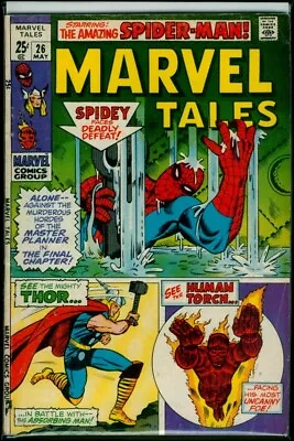 Buy Marvel Comics MARVEL Tales #26 Reprints Amazing Spider-Man 33 Thor Torch VG+ 4.5 • 7.94£