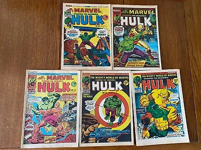 Buy The Mighty World Of Marvel #50-51-53-54-56 - Marvel Comics - 1973 • 19.50£