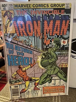 Buy The Invincible IRON-MAN #135 TITANIUM Man Marvel  1980 • 10£