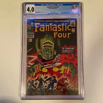 Buy Fantastic Four #49 CGC 4.0 OWP 4027393004 - 1st Full Appearance Of Galactus • 638.82£