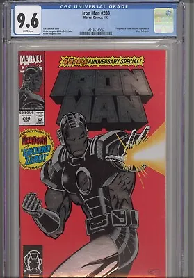 Buy Iron Man #288 CGC 9.6 1993 Marvel Comic Atom Smasher App Foil Cover Custom Label • 39.68£