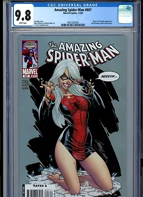 Buy CGC 9.8 Amazing Spider-Man #607 Black Cat Campbell Cover - Black Cat Appearance • 259.84£