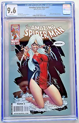 Buy =Amazing Spider-man=#607 CGC 9.6 J Scott Campbell Black Cat 2009 +reading Copy • 185£