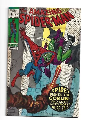 Buy Amazing Spider-man #97, VG/FN 5.0, No Comics Code, Green Goblin, Drug Issue • 57.64£