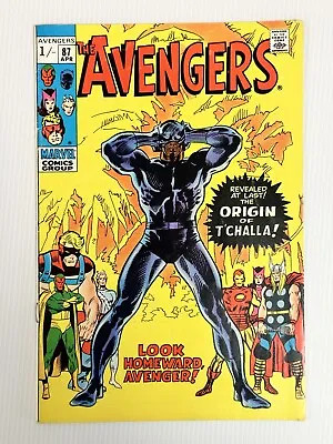 Buy The Avengers #87 1971 FN/VF Origin Of The Black Panther Pence Copy • 144£