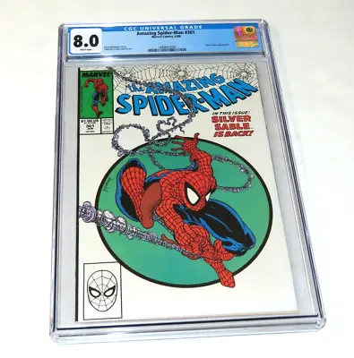 Buy Amazing Spiderman #301 CGC 8.0 VF WP Silver Sable App Todd McFarlane Cover/Art • 98.74£