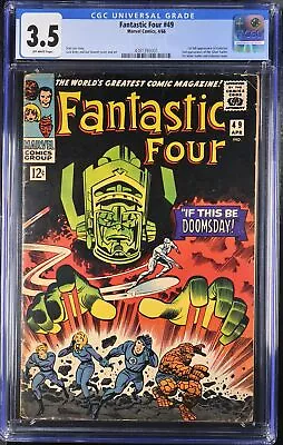 Buy Fantastic Four #49 CGC VG- 3.5 Off White 2nd Silver Surfer 1st Full Galactus! • 394.51£