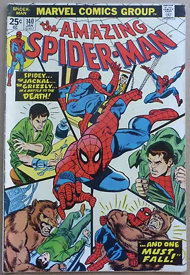 Buy The Amazing Spider-man #140, With  The Jackal  &  The Grizzly , 1975. • 22£