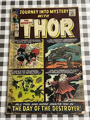 Buy JOURNEY INTO MYSTERY 119 Mighty Thor Key 1st App Warrior's Three Jack Kirby 1965 • 15.85£