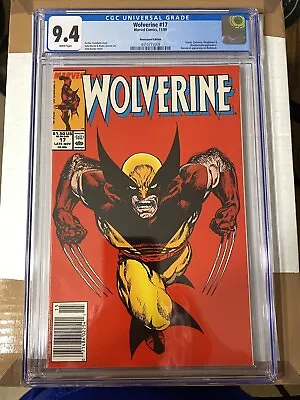 Buy WOLVERINE #17 Newsstand 1989 Marvel Comics CGC 9.4 Classic John Byrne Cover Key • 158.11£
