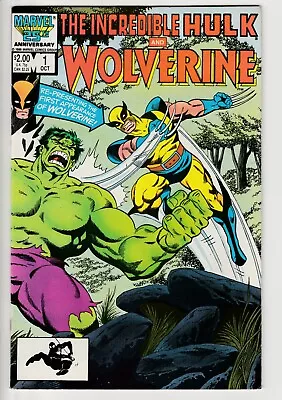 Buy Incredible Hulk And Wolverine #1 • 1986 • Vintage Marvel Reprints Hulk #180 #181 • 3.20£