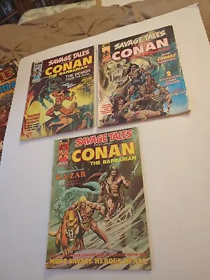Buy Savage Tales Conan Lot Of 3 #3, 4,5 (Marvel 1973) Low Grade - See Desc. • 7.92£