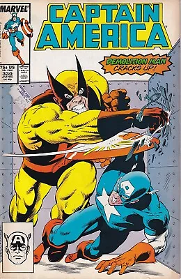 Buy Marvel Captain America, #330, 1987, Demolition Man, Mark Gruenwald, Tom Morgan • 1.50£