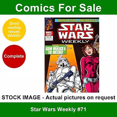 Buy Star Wars Weekly #71 Comic - VG/VG+ 04 July 1979 - Marvel UK • 3.49£