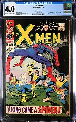 Buy X-Men #35 1967 UKPV CGC 4.0 OW/W | Spider-Man Changeling Banshee | 4330272021 • 149£