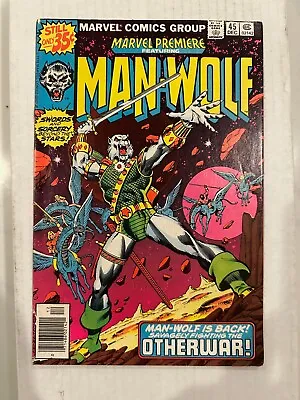 Buy Marvel Premiere #45 Comic Book  1st App Other Realm, Origin Man-Wolf • 3.45£