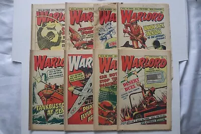 Buy Eight WARLORD Comics 1975 No 33 37 42 47 49 56 57 & 58 All Action Picture War • 9.99£