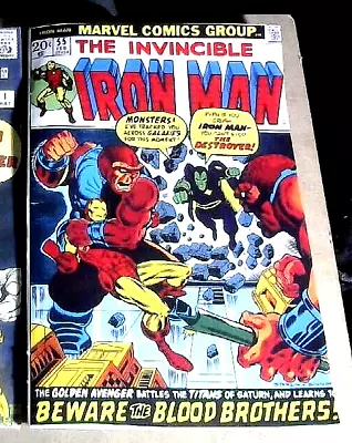 Buy IRON MAN #55 Reprint Of Original Cover W/Reprint Interior Marvel Milestone • 34.99£
