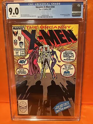 Buy Uncanny X-Men #244 CGC 9.0 1st Appearance Of Jubilee 1989 MCU? • 47.50£