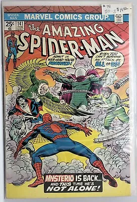 Buy AMAZING SPIDER-MAN #141 1975 1st Appearance Of 2nd Mysterio, Dan Berkhart • 19.86£