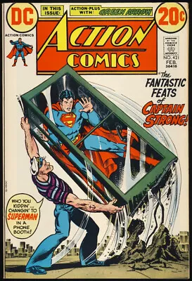 Buy ACTION COMICS #421 1973 NM 9.4 1ST APPEARANCE CAPTAIN STRONG (Popeye Lookalike) • 23.98£