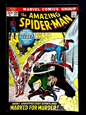 Buy Amazing Spider-man #108 VF 7.5 . John Romita Art Vintage Marvel 1972 • 71.95£