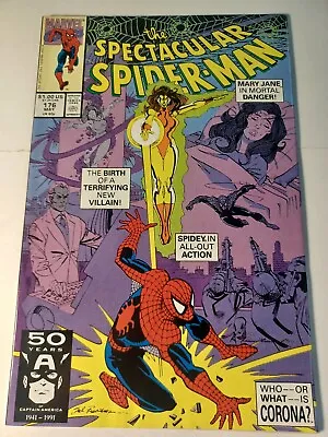 Buy Spectacular Spider-Man #176 VF/NM 1st Corona Marvel Comics C248 • 5.58£