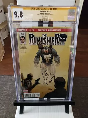 Buy Punisher #219 2nd Print CGC 9.8 Signed Jon Bernthal-1st Punisher War Machine • 382.03£