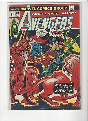 Buy The Avengers #112 1st Appearance Of Mantis - Cents Copy - 1973 - Key Issue • 39.99£