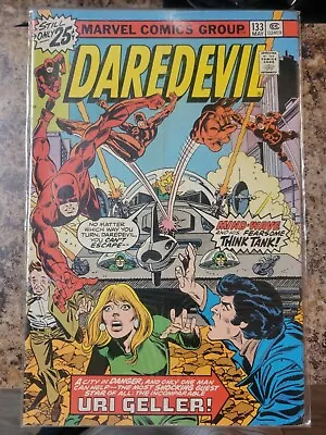 Buy Daredevil #133 (1976) 1st App Mind-Wave, Uri Geller App. Bronze Age Marvel Comic • 6.36£