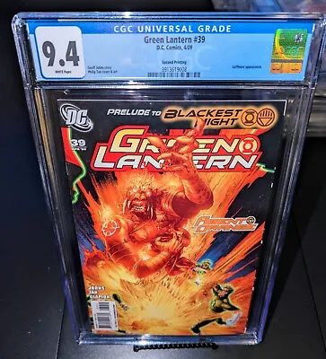 Buy Green Lantern 39 CGC 9.4 - Larfleeze - Second Print Variant - DC - 2009 • 106.44£